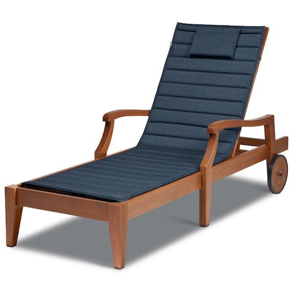 Classic Accessories Storigami 74" x 23" Chaise Lounge Cushion, Heather Indigo 60-531-015501-EC - main